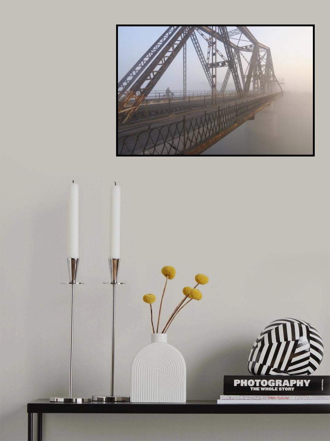 Long Bien brigde 01 Poster och Canvastavla