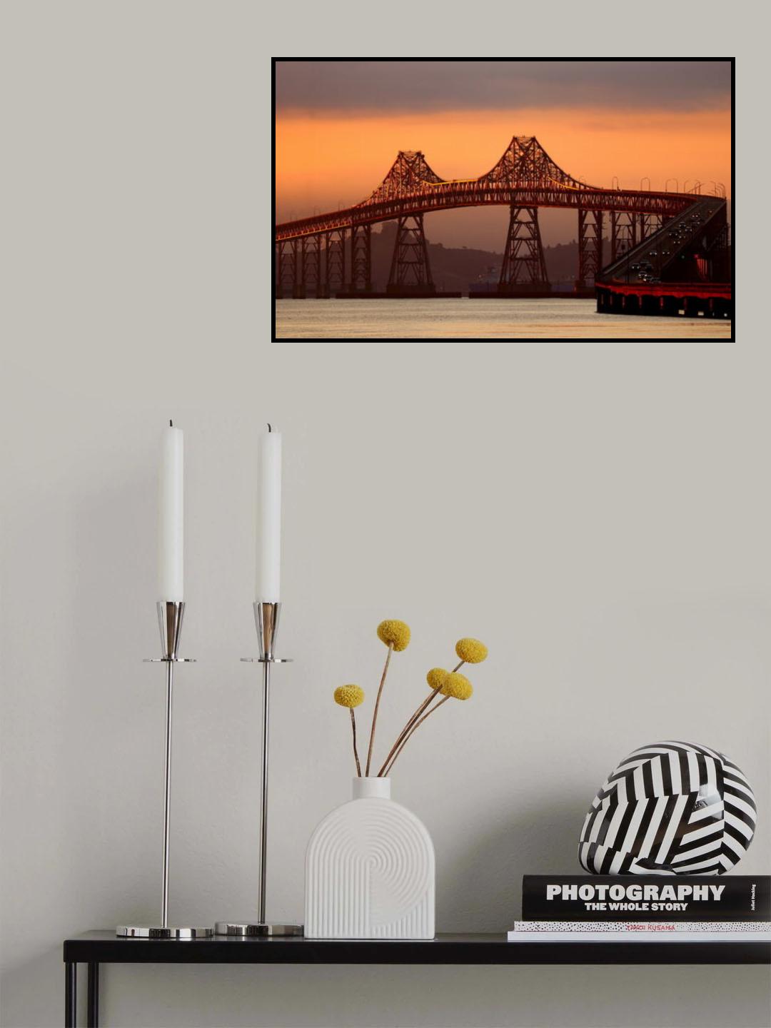 Sunrise on the San Francisco Bay Poster och Canvastavla