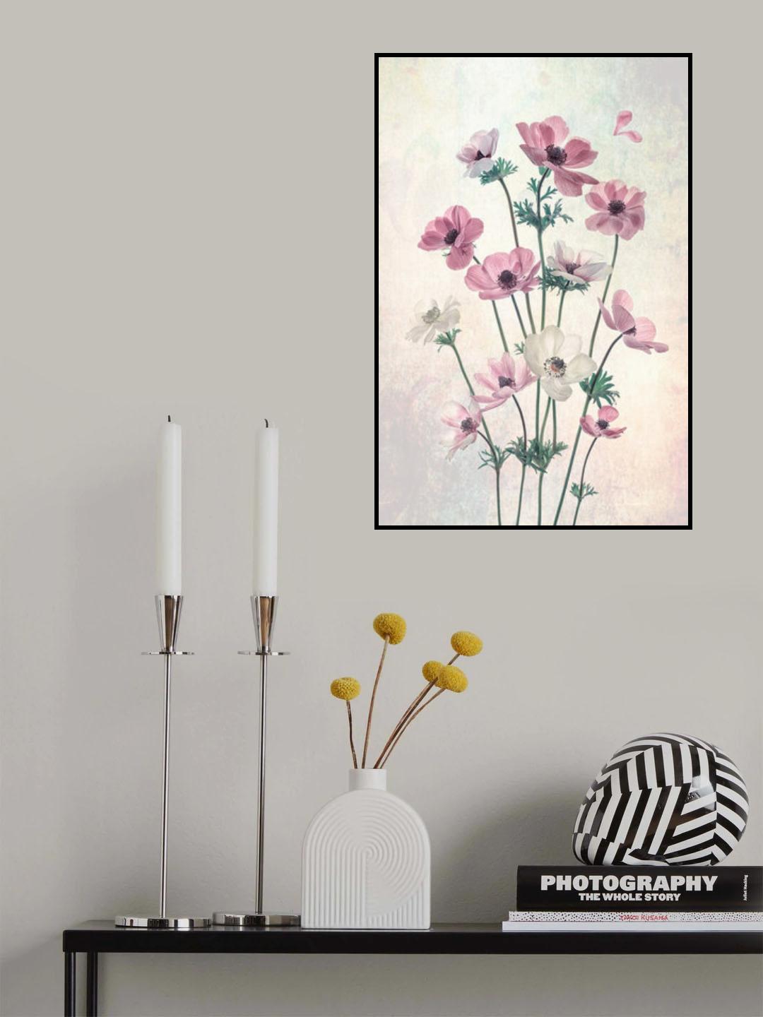 Pretty Dancing Poppies Poster och Canvastavla