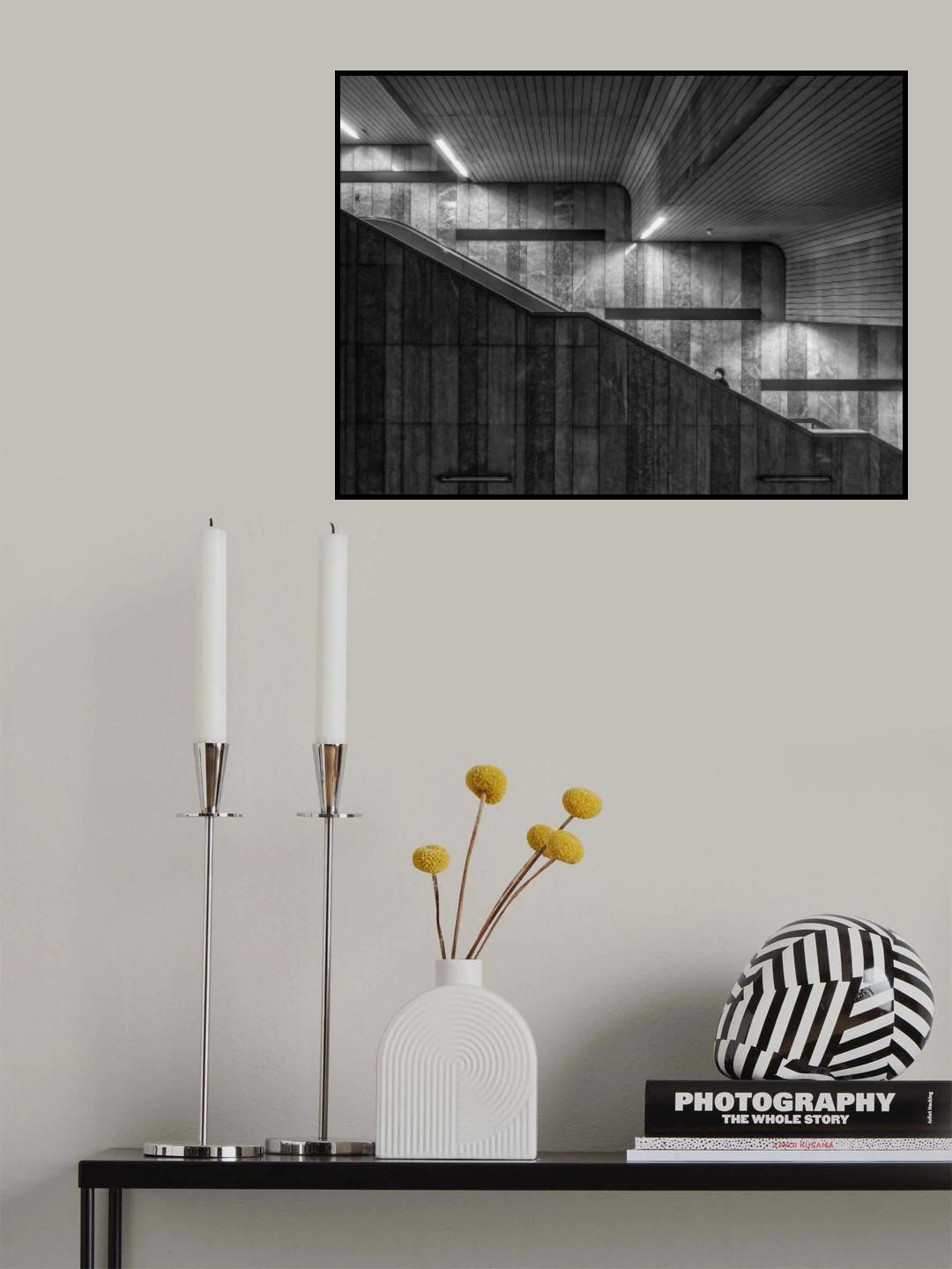 gray on gray Poster och Canvastavla