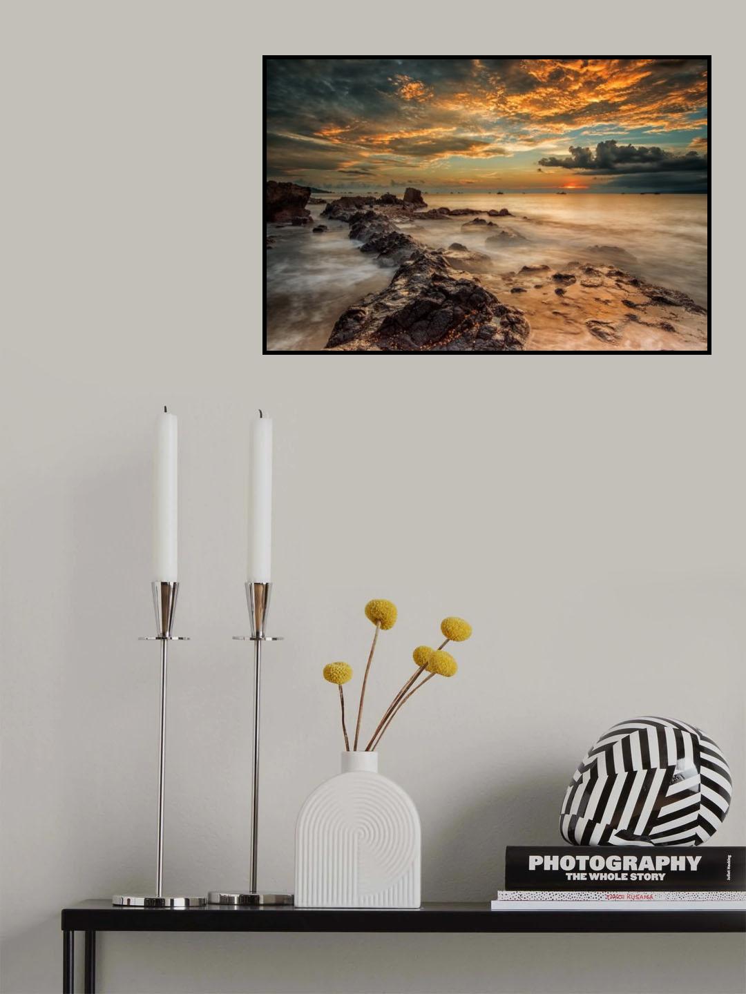 Angry Beach Poster och Canvastavla