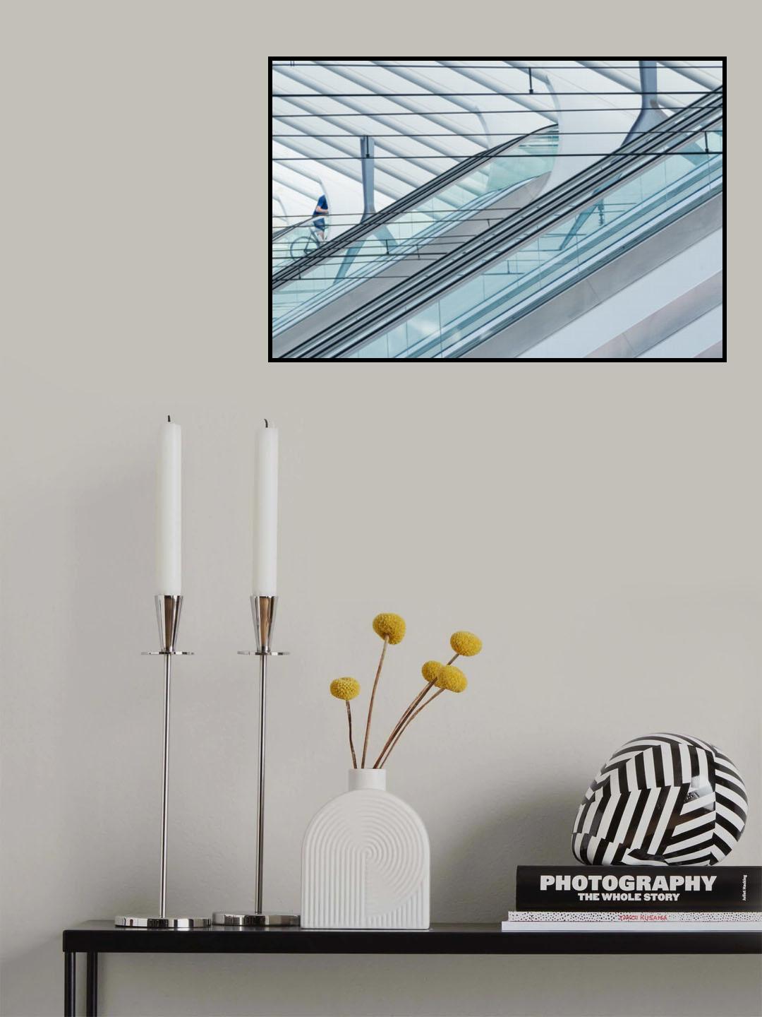 Escalators Poster och Canvastavla