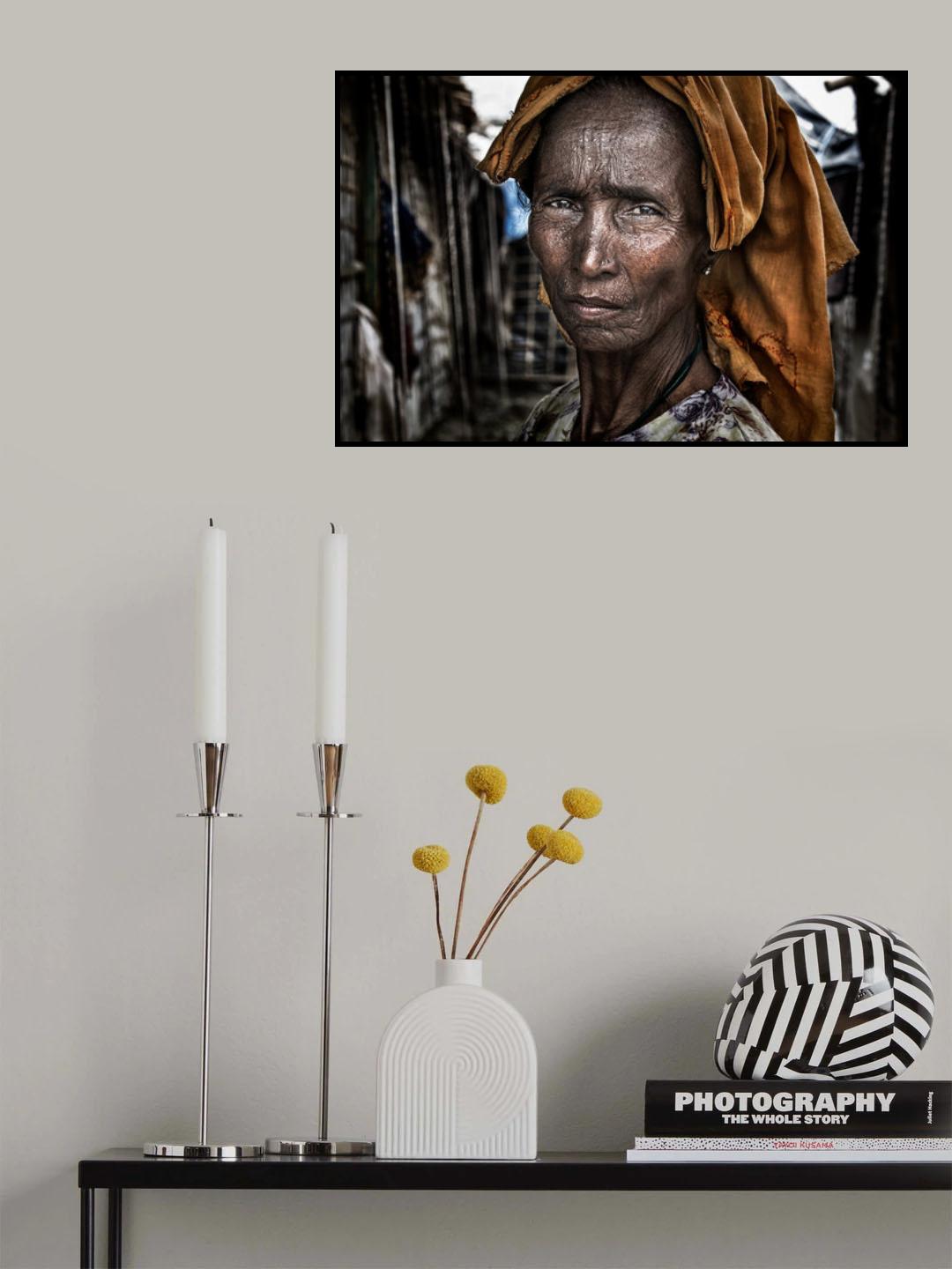 Pride of a Rohingya woman - Bangladesh Poster och Canvastavla