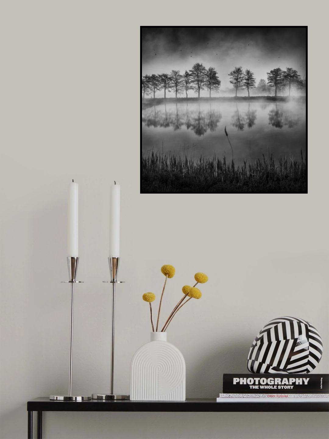 Morning by the pond Poster och Canvastavla