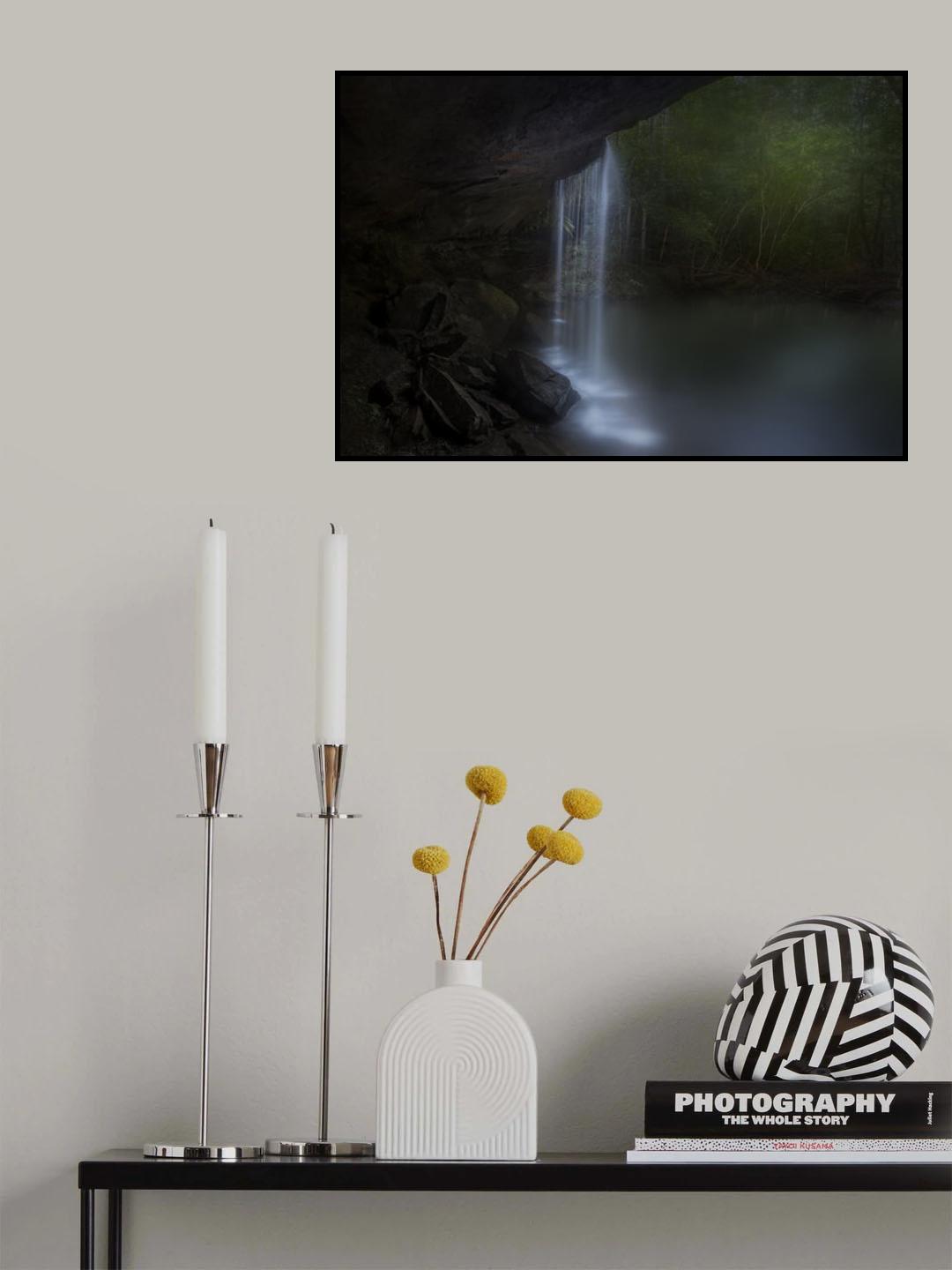 Hidden Waterfalls Poster och Canvastavla