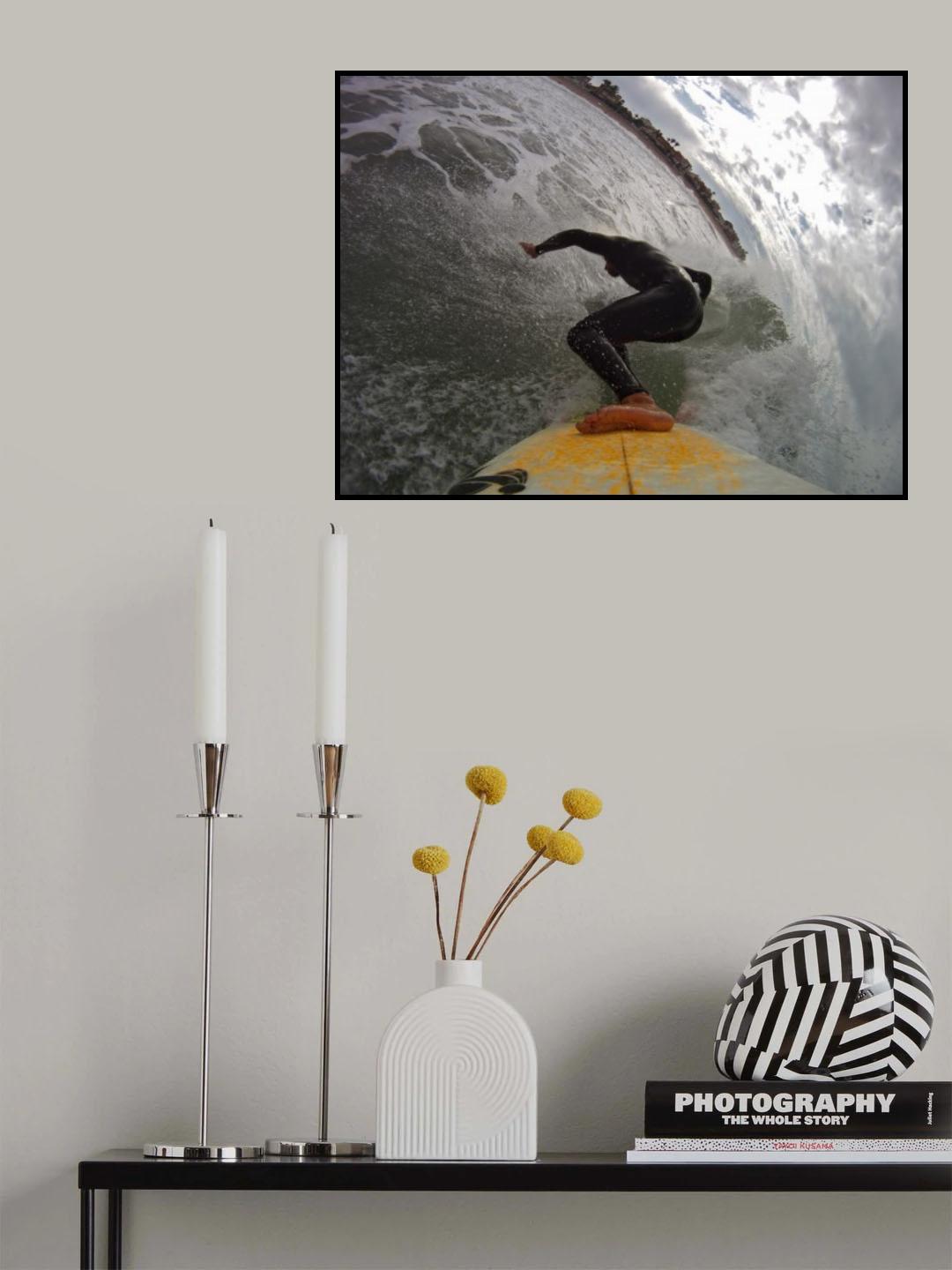 Vertical surfer Poster och Canvastavla