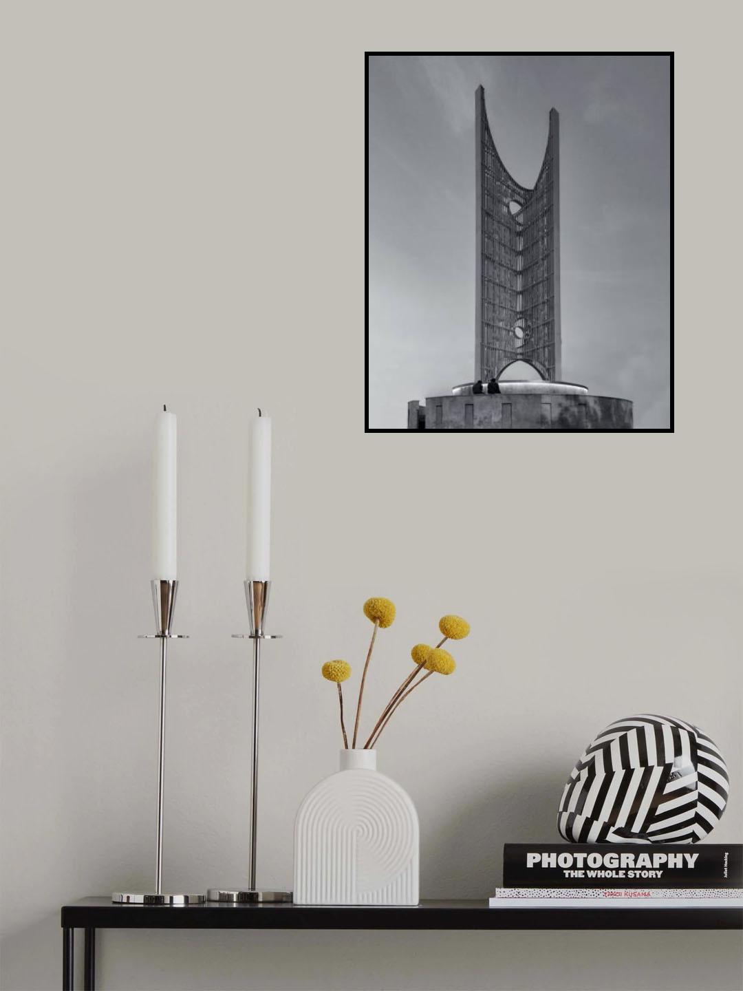 Railway terminal symbol Poster och Canvastavla