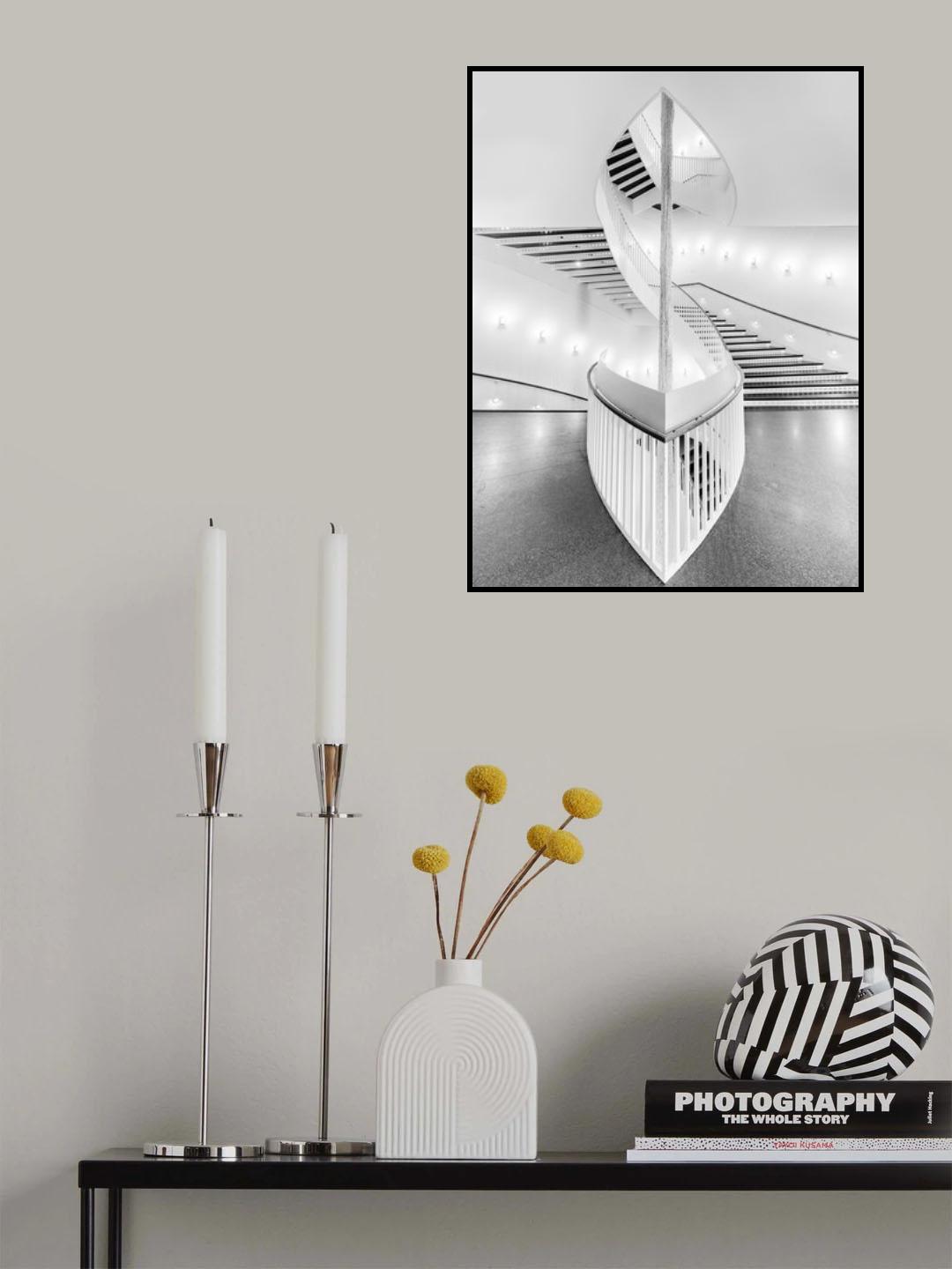 spiral staircase Poster och Canvastavla