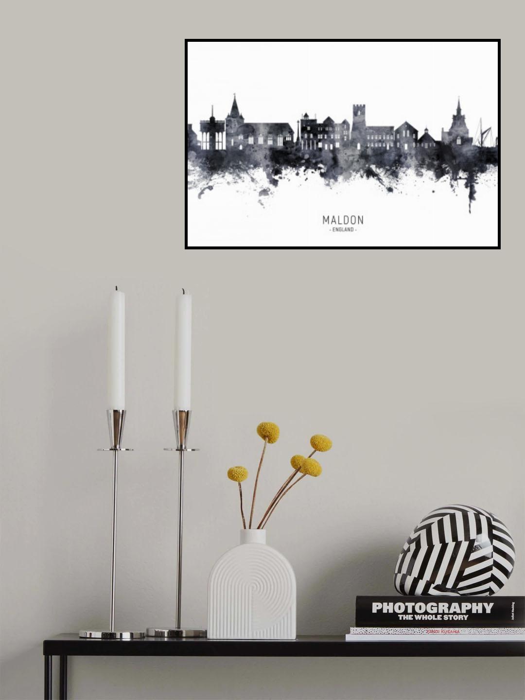 Maldon England Skyline Poster och Canvastavla
