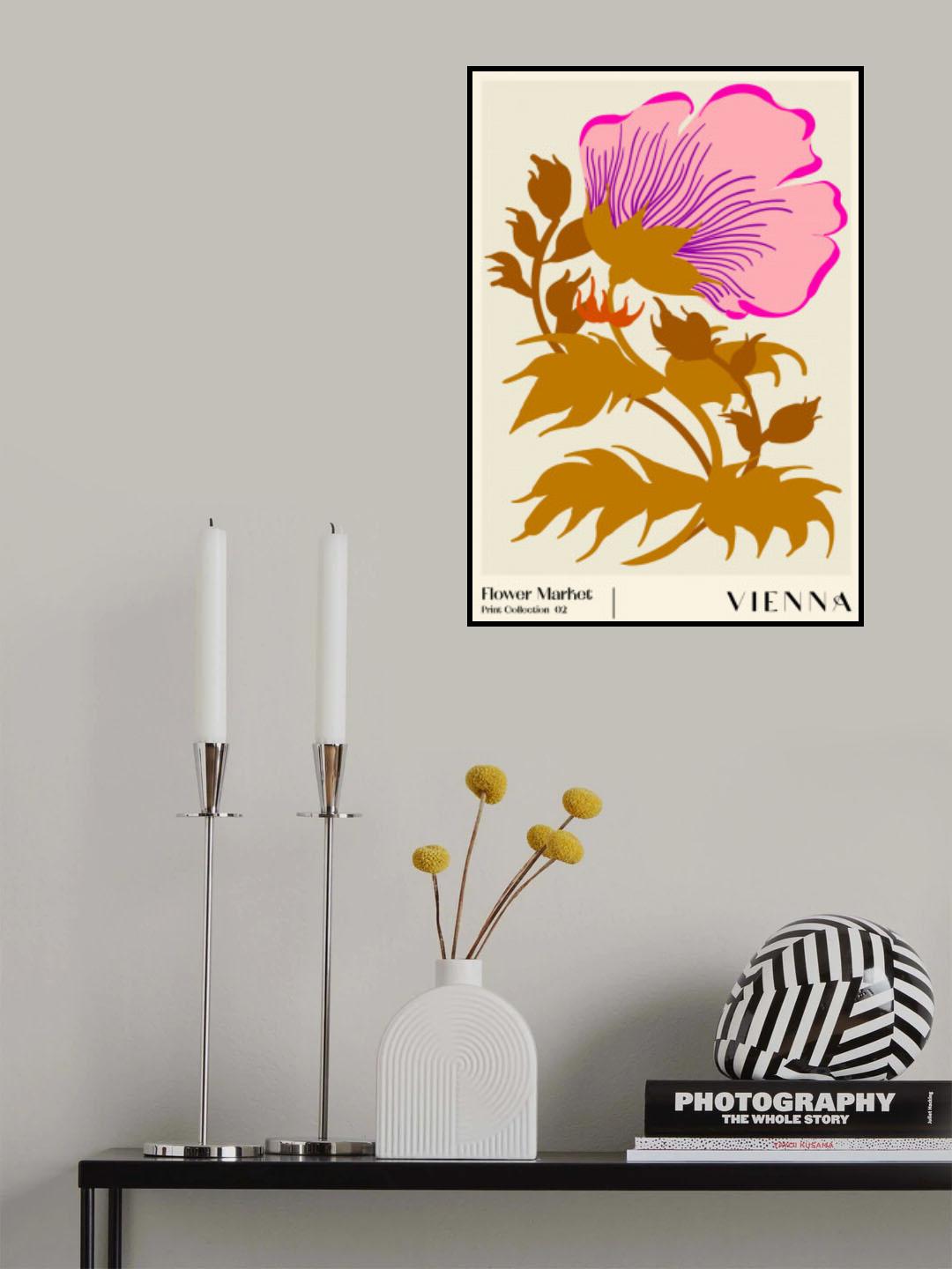 Flower Market. Vienna Poster och Canvastavla