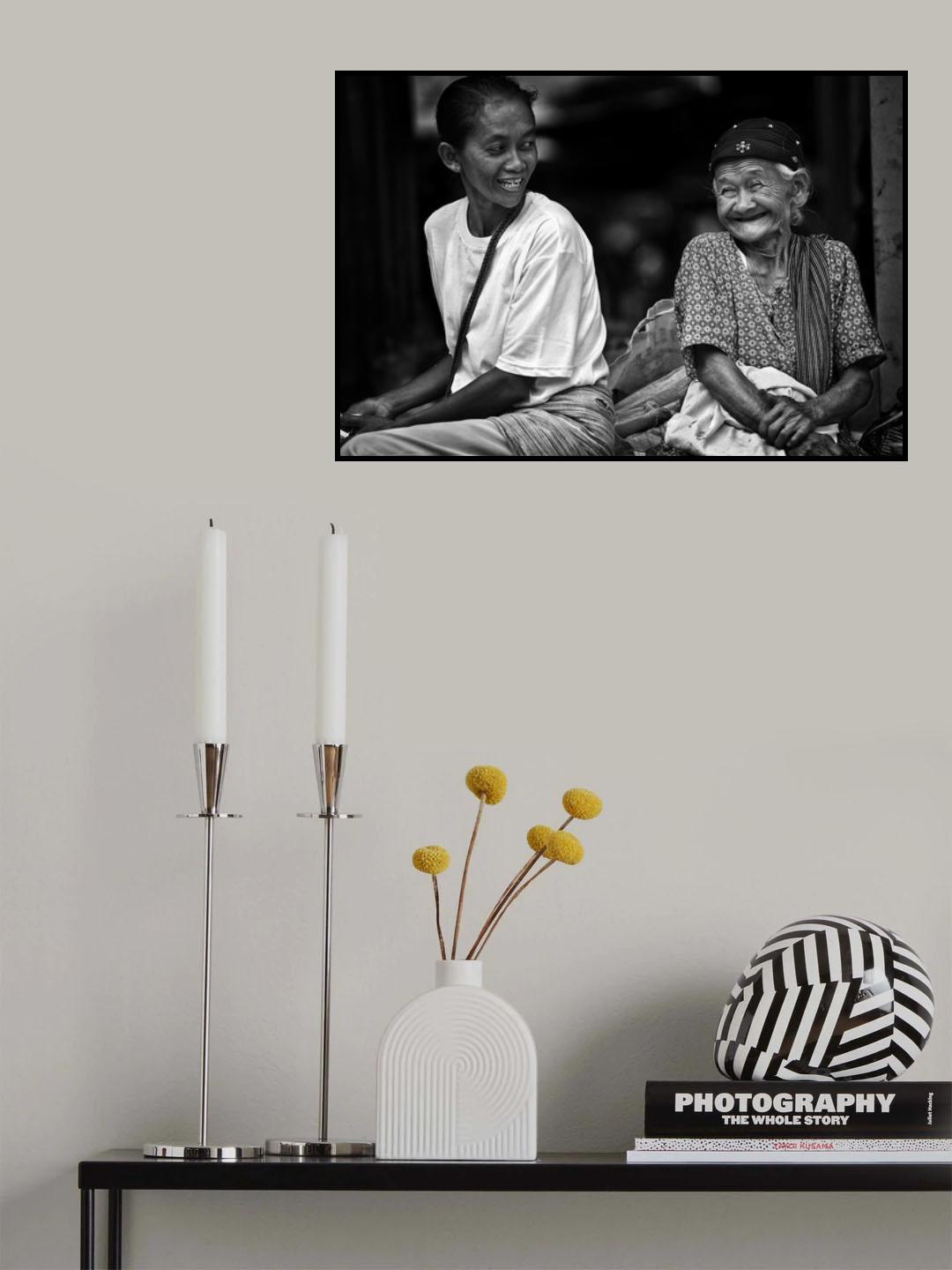 her cute smile Poster och Canvastavla
