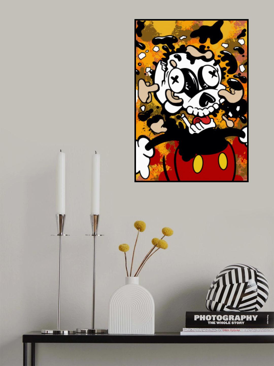 Mindblown Mickey Poster och Canvastavla