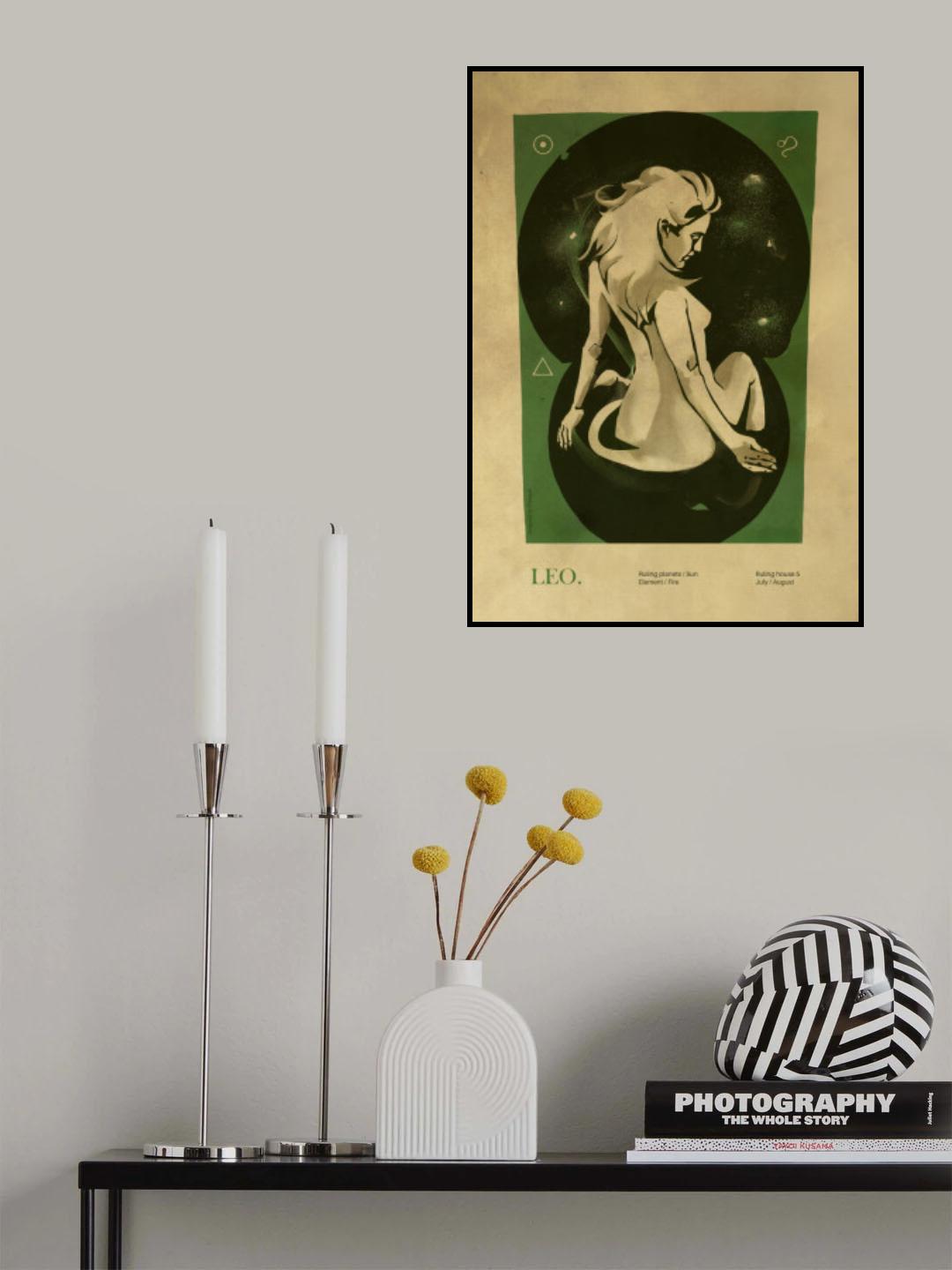 Leo print Poster och Canvastavla