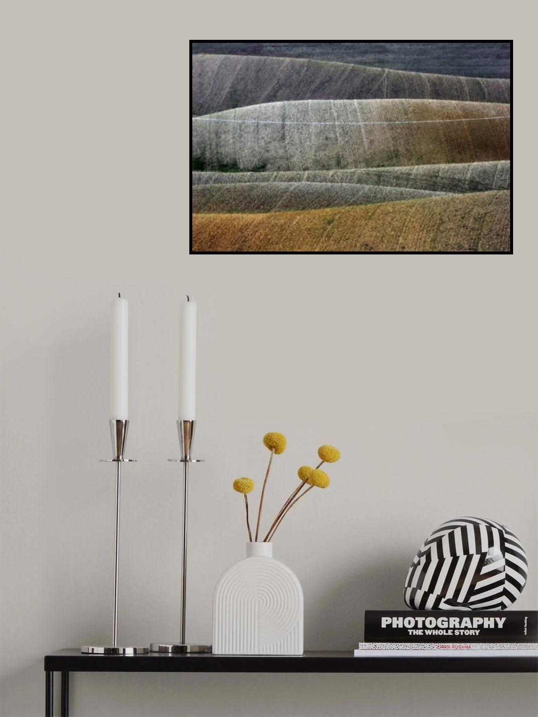 Line on a landscape Poster och Canvastavla
