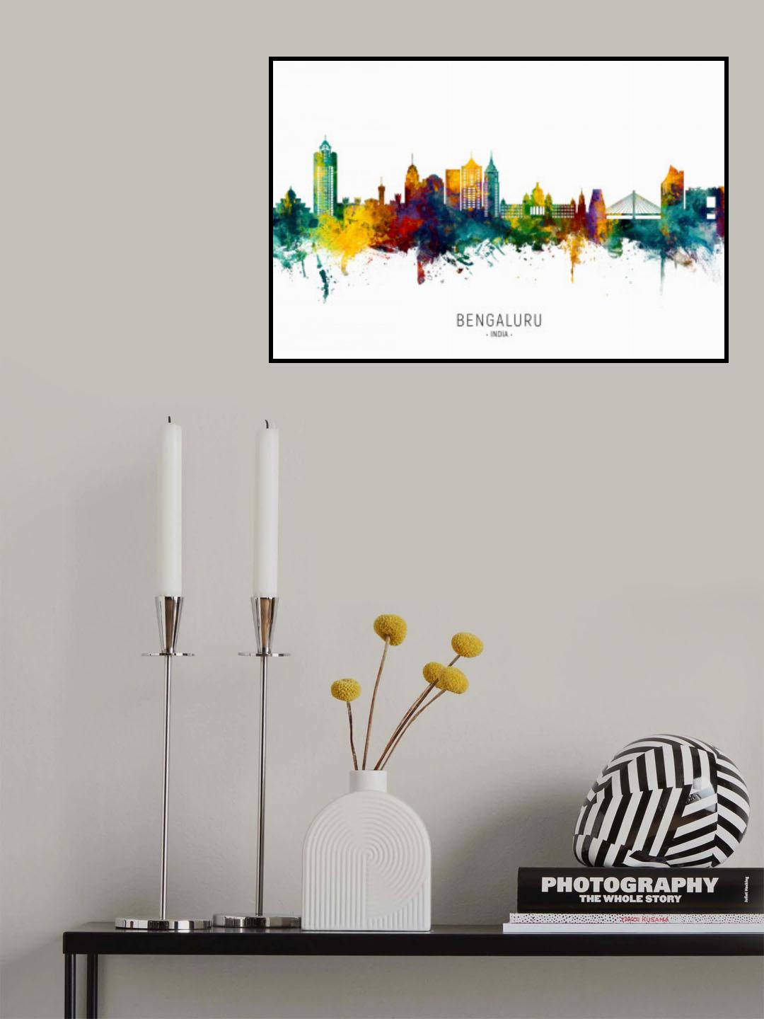 Bengaluru Skyline India Bangalore Poster och Canvastavla