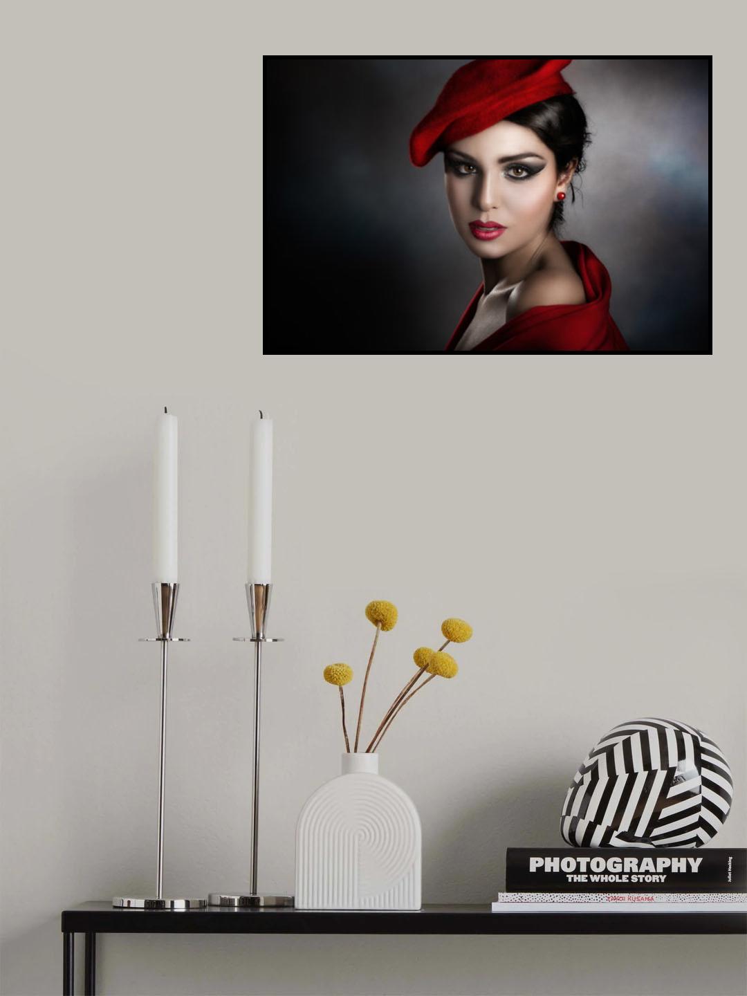 Coral red Poster och Canvastavla