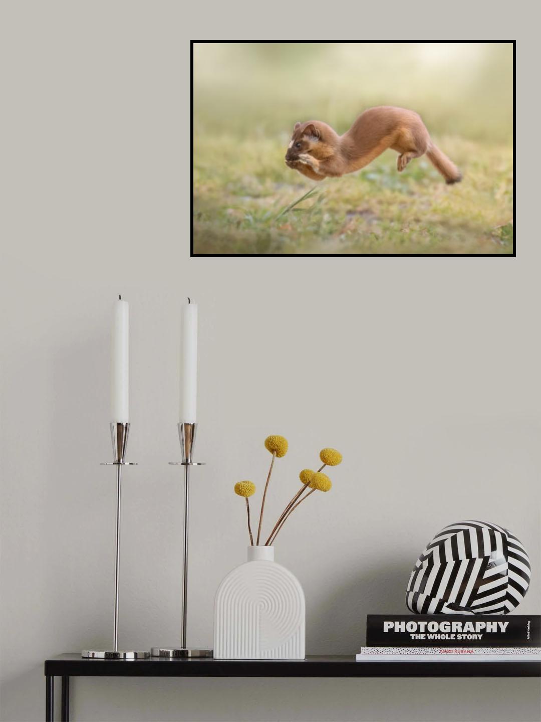 Hopping Poster och Canvastavla