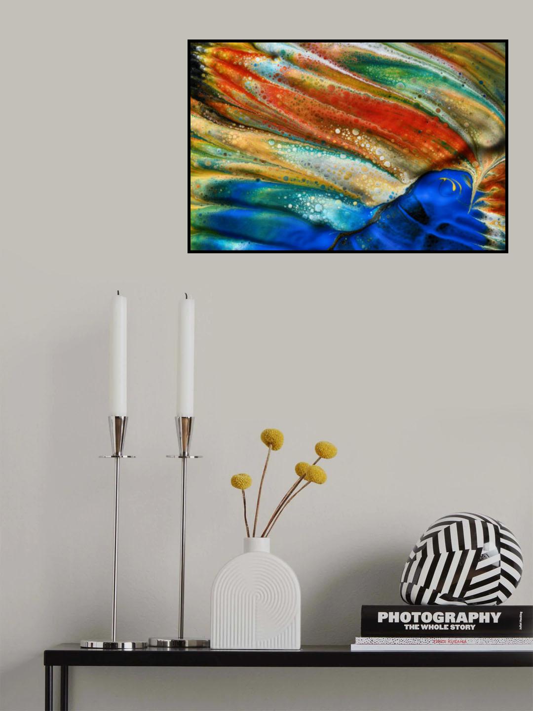 The blue fish Poster och Canvastavla