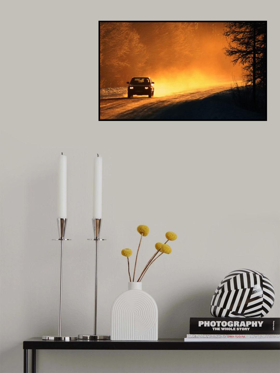 Winter drive Poster och Canvastavla