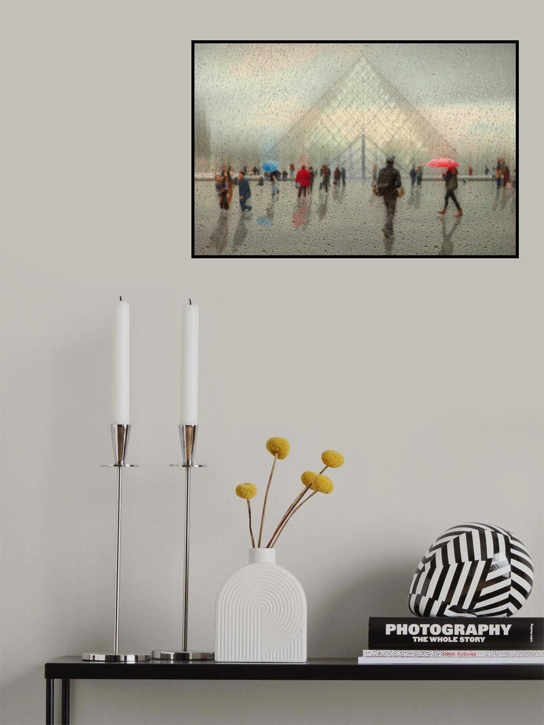 rain in Paris Poster och Canvastavla