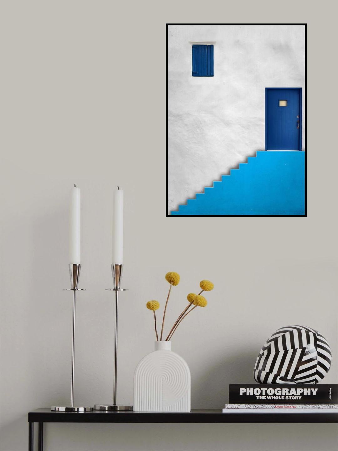 Blue House Poster och Canvastavla