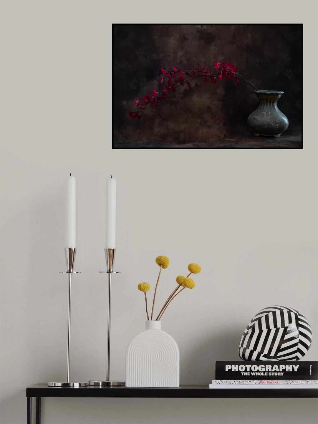 Red flower Poster och Canvastavla
