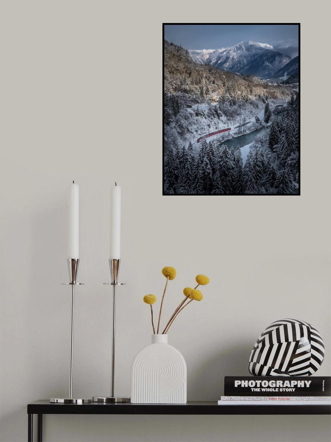 Little red train Poster och Canvastavla