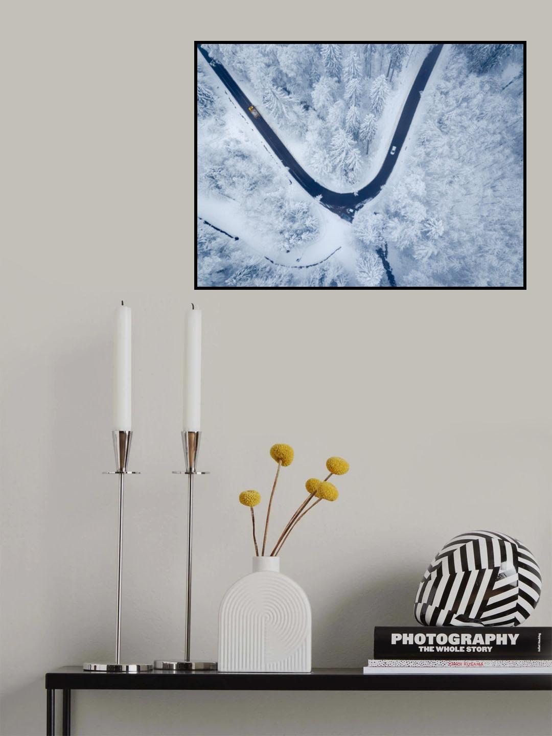 The snow plow Poster och Canvastavla