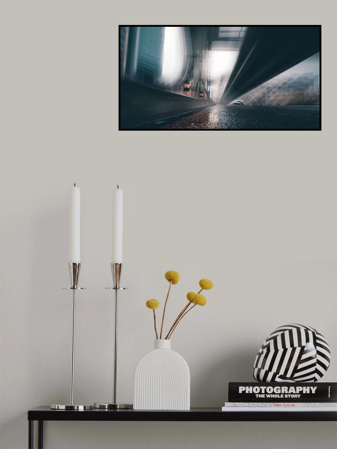 Unreal space Under the bridge Poster och Canvastavla