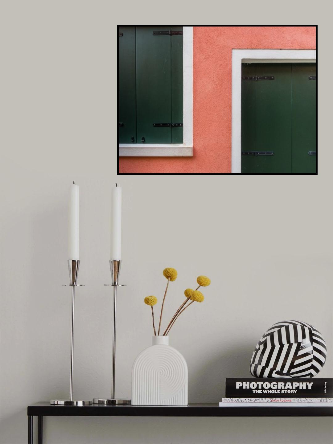 Pink & green Poster och Canvastavla