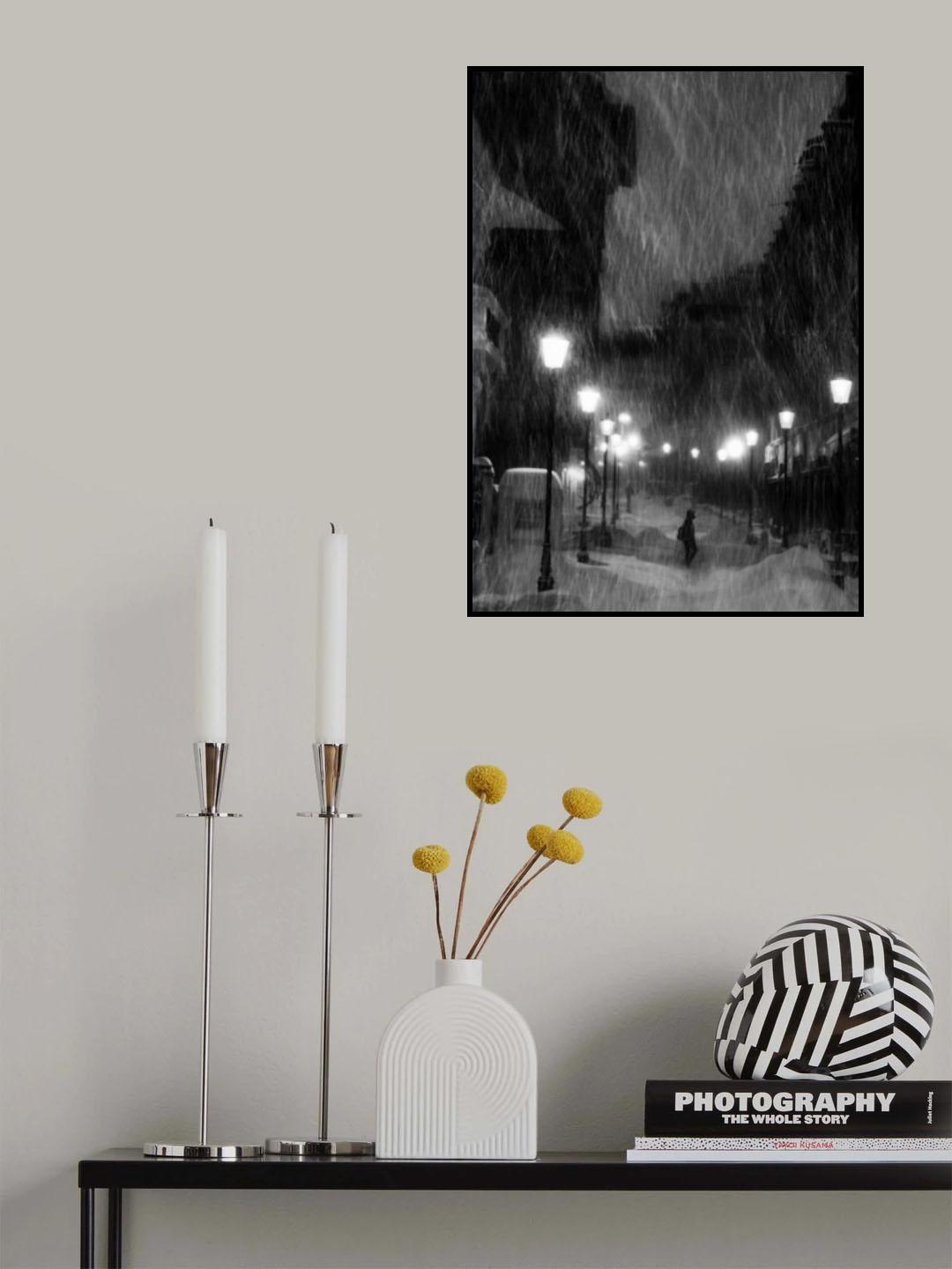 tombe la neige ... Poster och Canvastavla