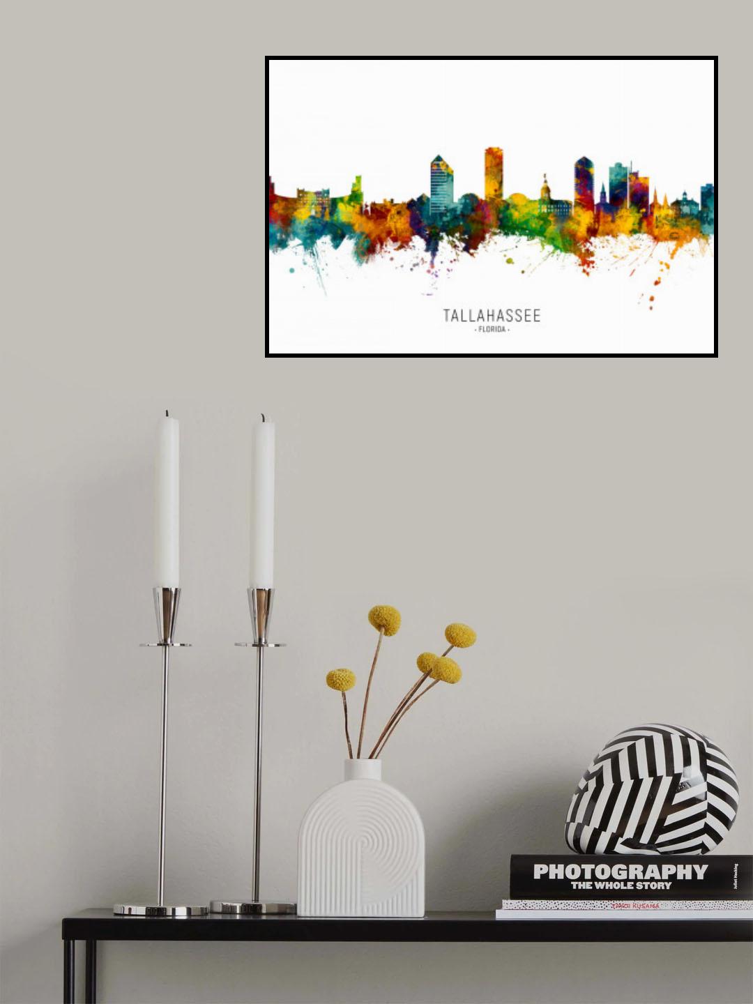 Tallahassee Florida Skyline Poster och Canvastavla