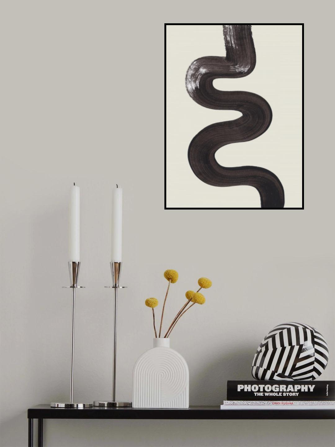 Ink Motif 47 Poster och Canvastavla