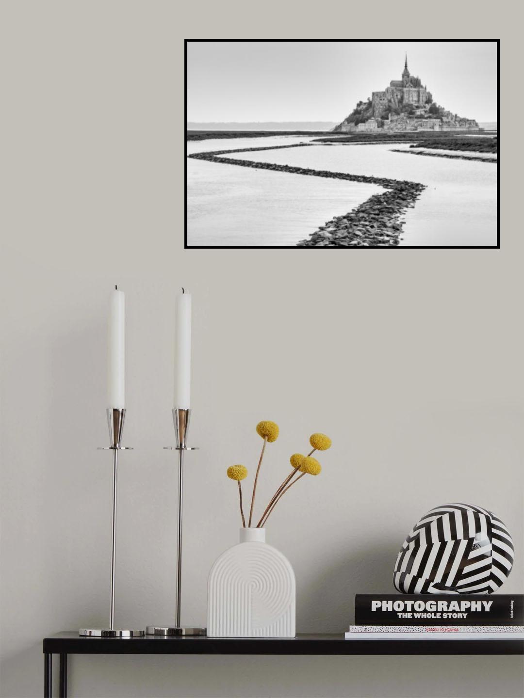 Mont Saint Michel 3 Poster och Canvastavla