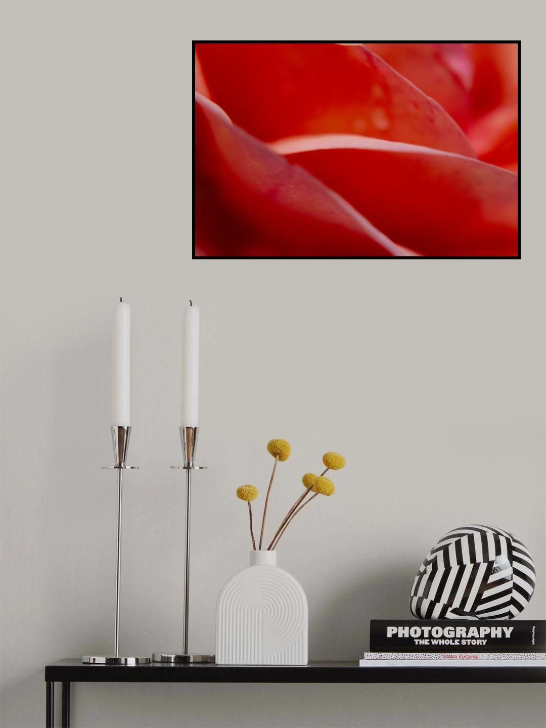 abstract rose leaves Poster och Canvastavla