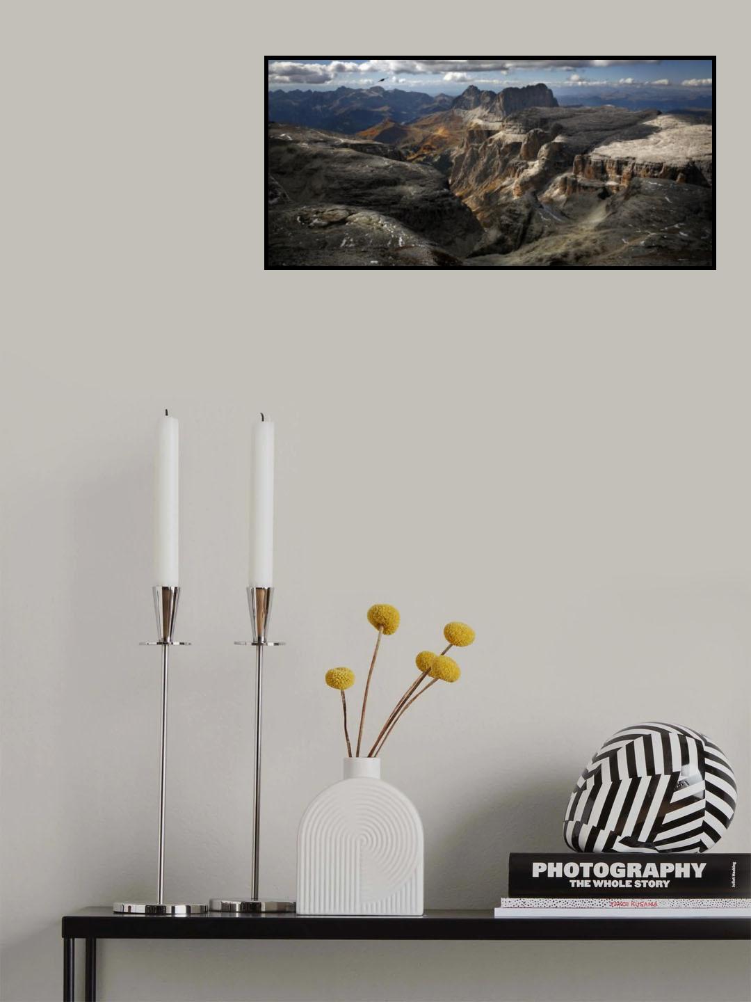 Blick vom Piz Boe Poster och Canvastavla