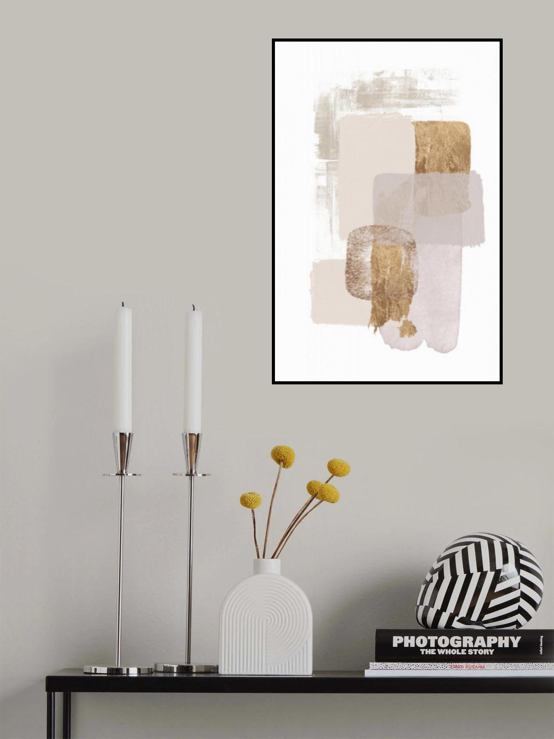 Neutral Gold 1 Poster och Canvastavla