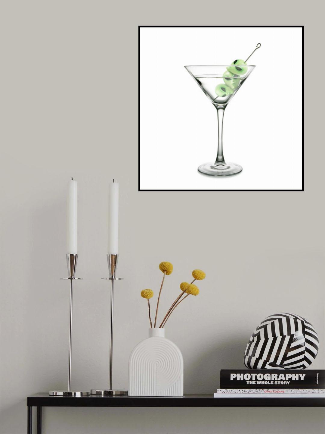 UFO Martini Poster och Canvastavla