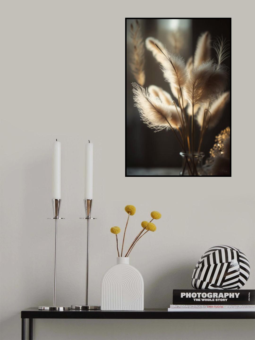 Pampas Grass In Sunlight Poster och Canvastavla