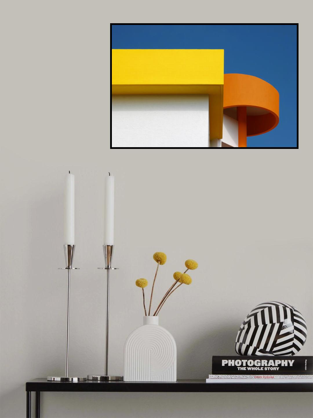 Rotunda in orange Poster och Canvastavla