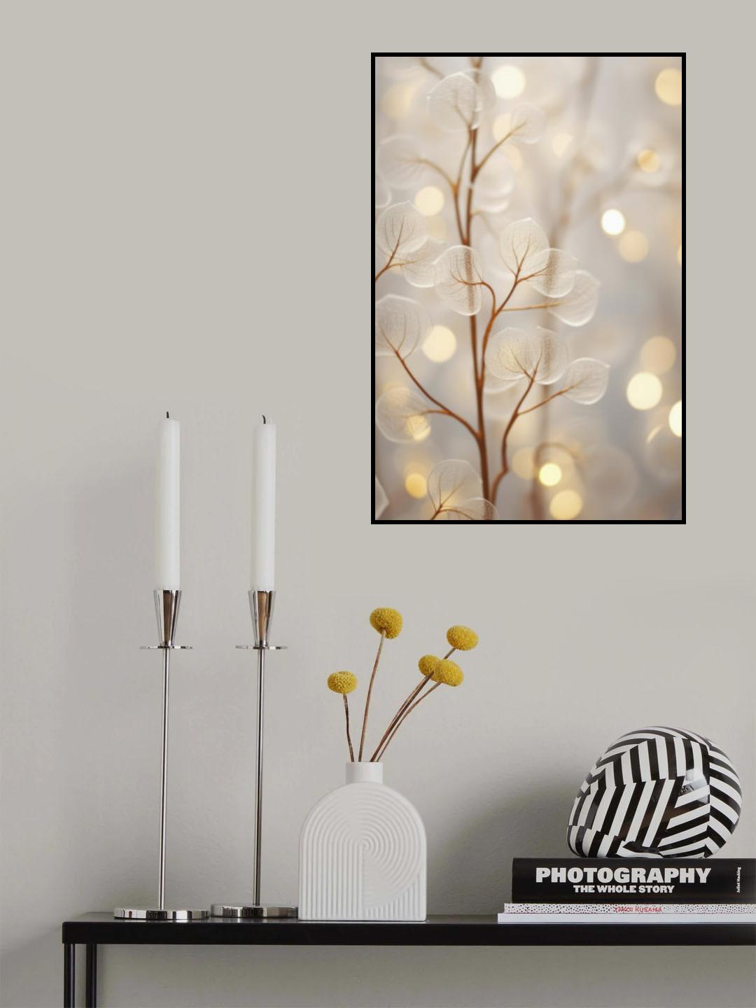 Tiny Transparent Leafs Poster och Canvastavla