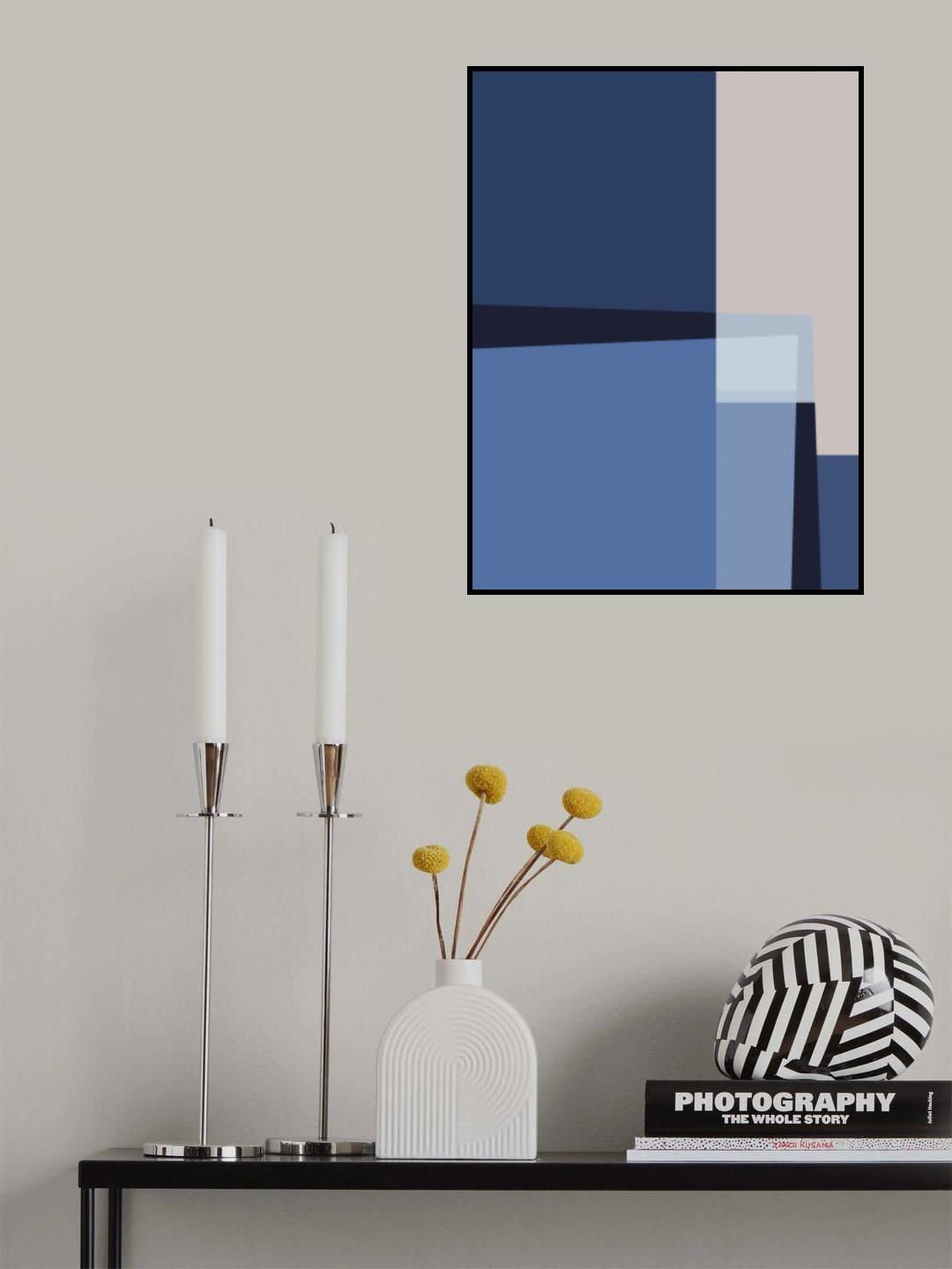 Blue Lines 2 Poster och Canvastavla