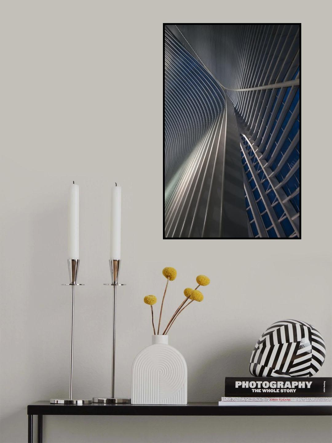 Calatrava lines at the blue hour Poster och Canvastavla