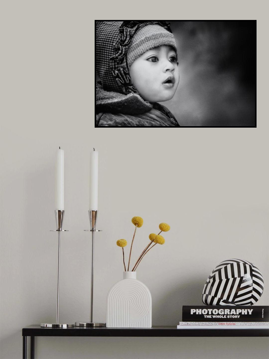 the kid from Sarangkot Poster och Canvastavla