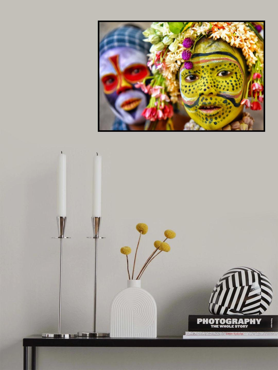 Face painting duo Poster och Canvastavla