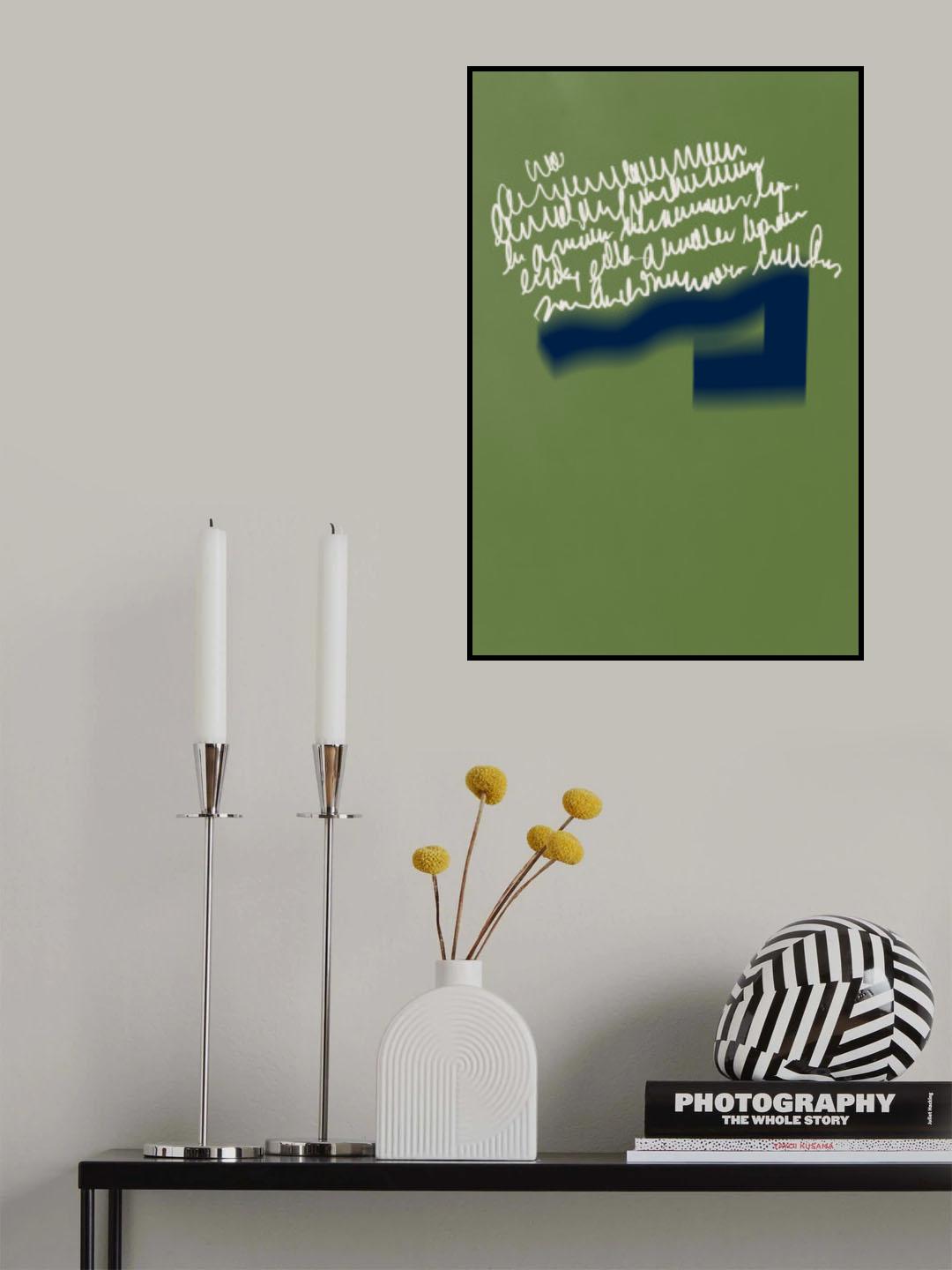 Blue and green arrangement 05 Poster och Canvastavla