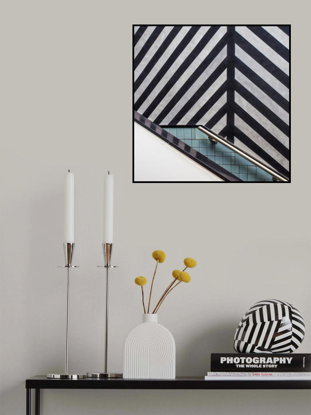 Museum staircase Poster och Canvastavla
