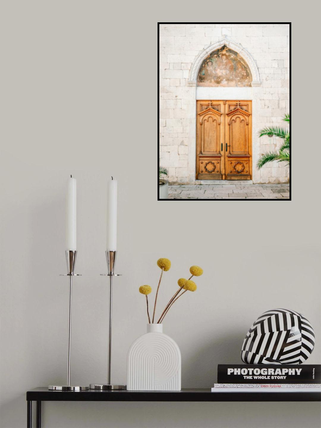 Croatian Door Poster och Canvastavla