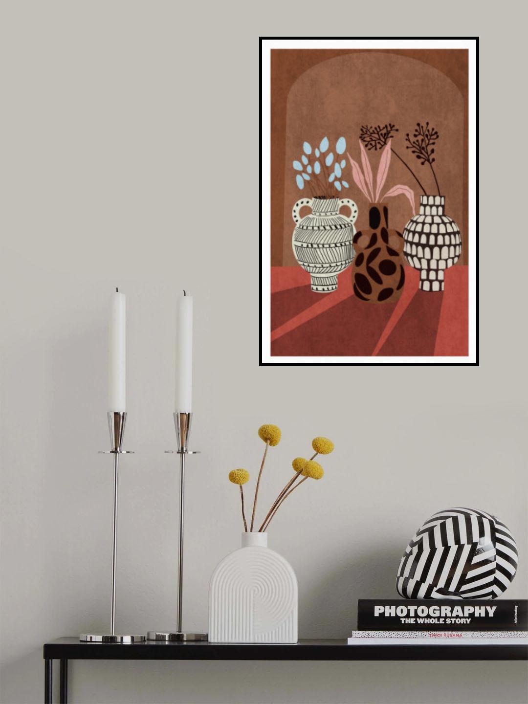 Flower Vase 5ratio 2x3 Print By Bohonewart Poster och Canvastavla