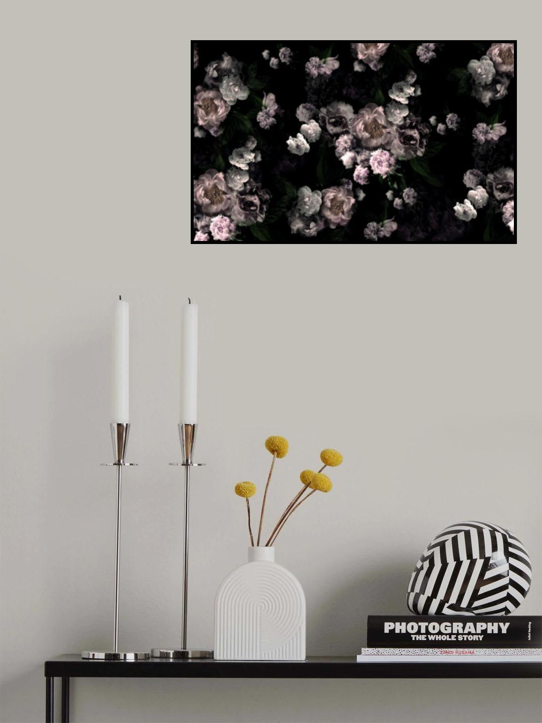 Hl001 Black Roses 4806mm X 3000mm Poster och Canvastavla